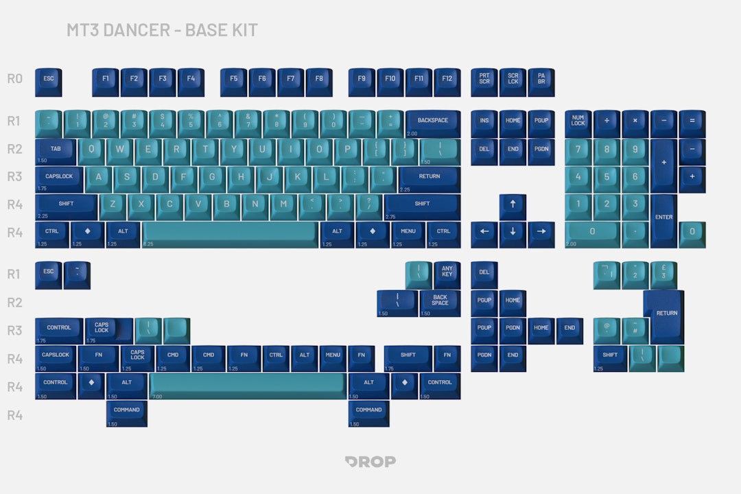 Drop MT3 Dancer Keycap Set