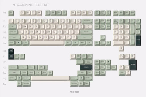 Drop MT3 Jasmine Keycap Set