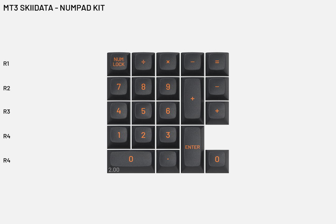 Drop MT3 Skiidata Keycap Set