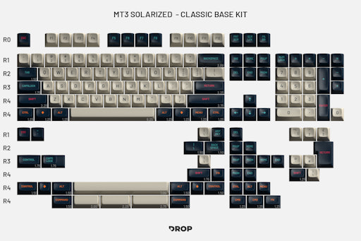 Drop MT3 Solarized Keycap Set