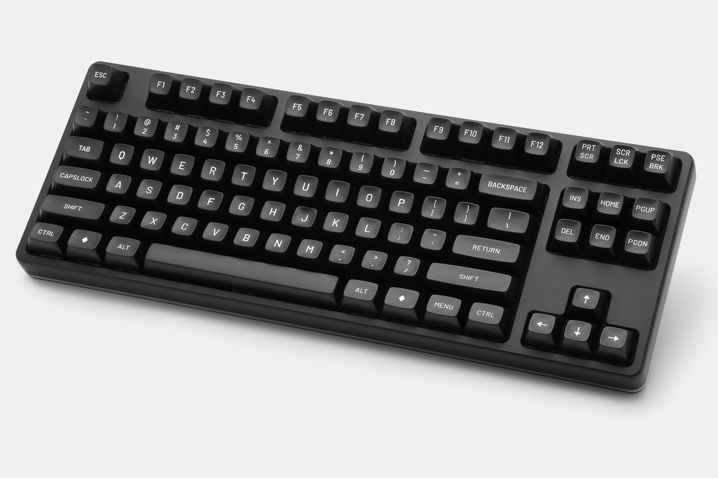 Drop MT3 White-on-Black Keycap Set
