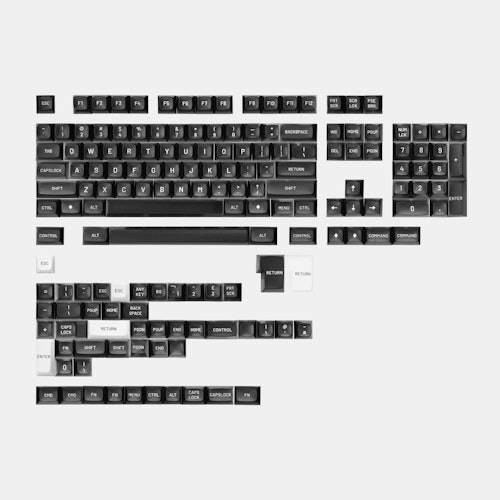 Drop Mt3 White On Black Keycap Set Price Reviews Drop