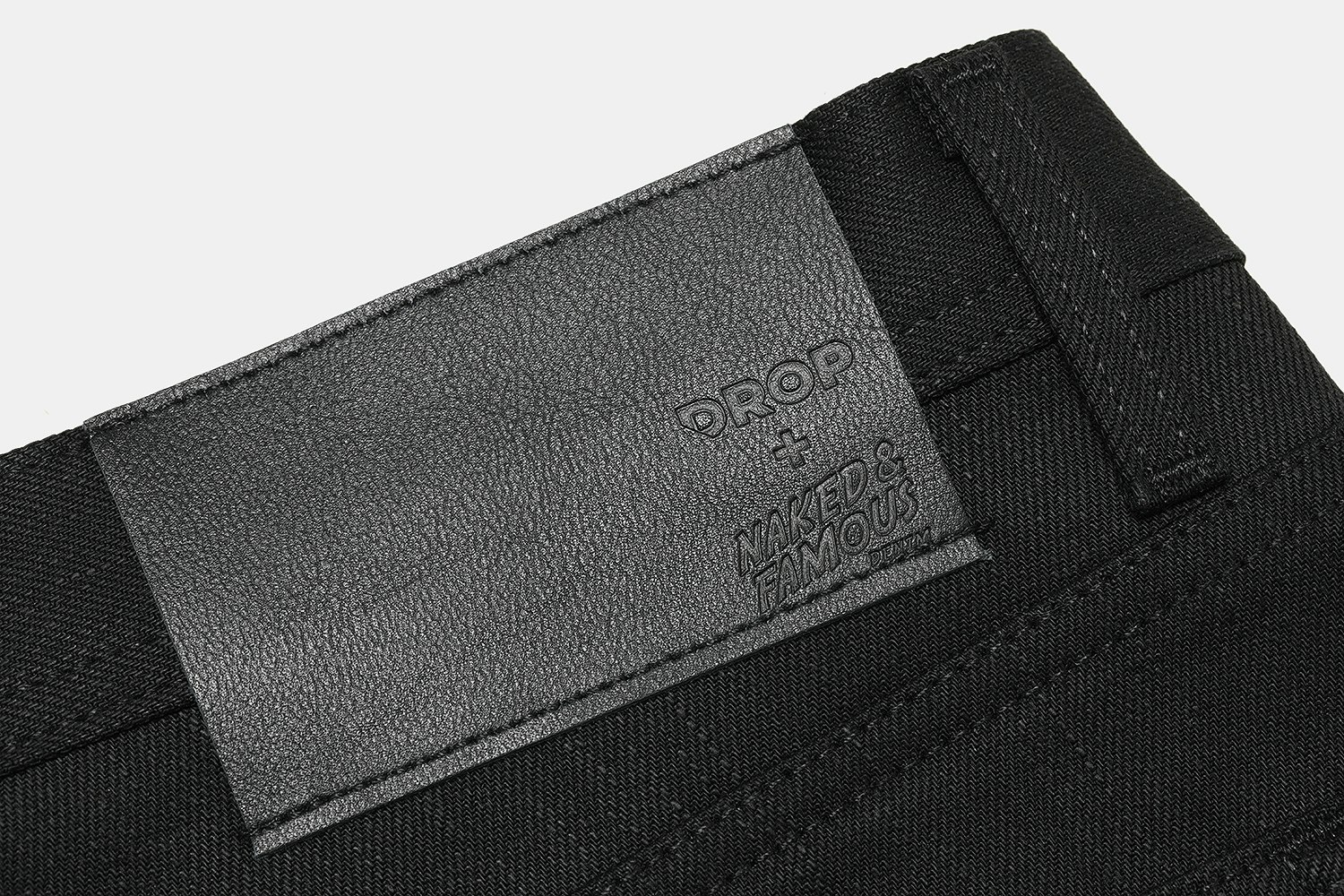 Drop + Naked & Famous Kihon Black Stretch Denim