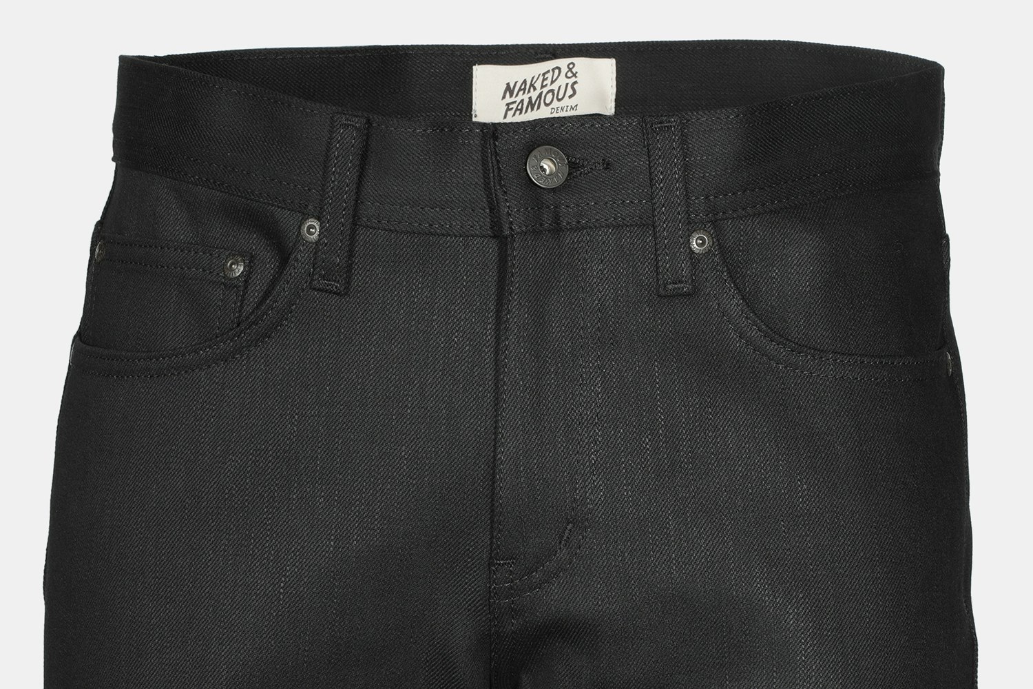 Drop + Naked & Famous Kihon Black Stretch Denim