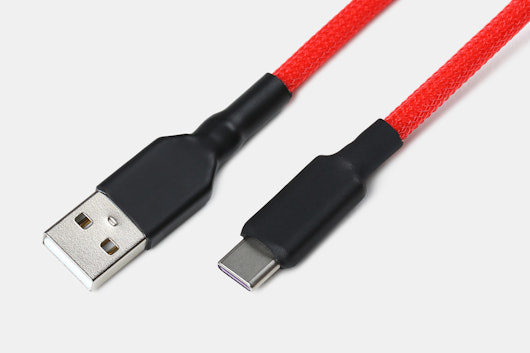 Drop Red Coiled YC8 Keyboard Cable