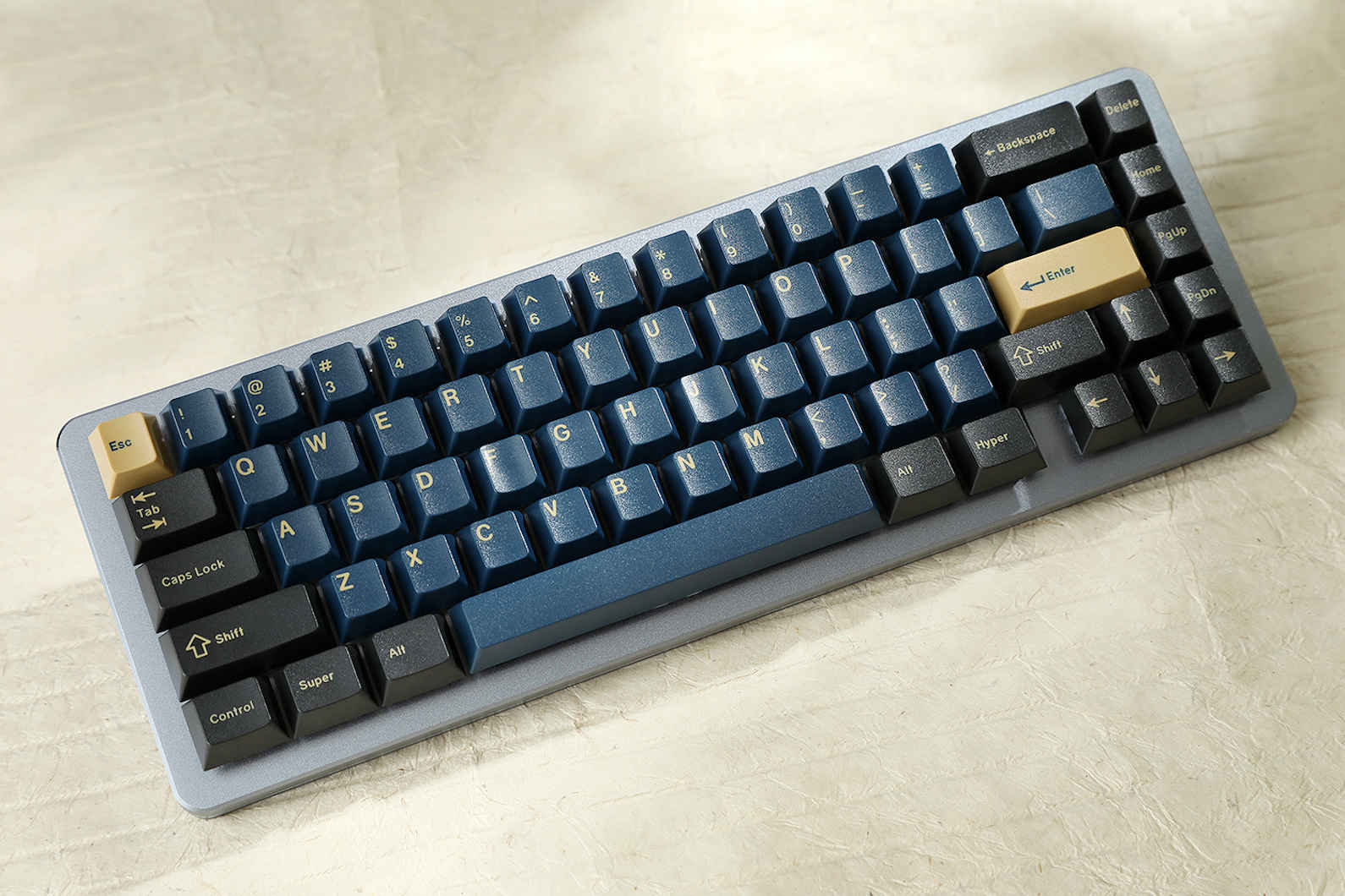 Drop + RedSuns GMK Blue Samurai Custom Keycap Set | Doubleshot ABS