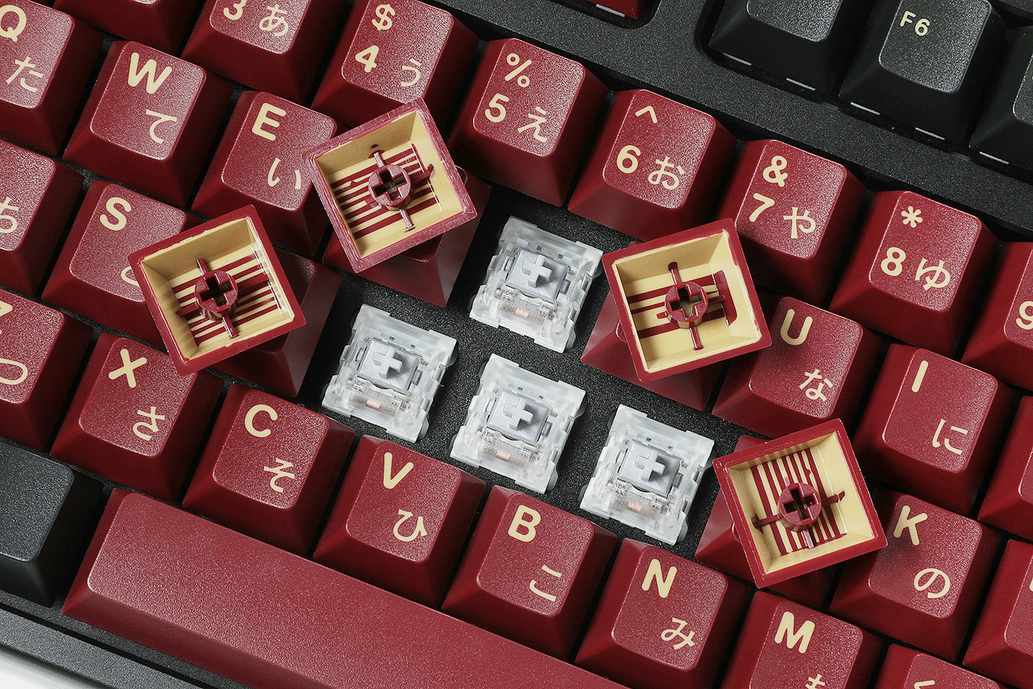 Drop + RedSuns GMK Red Samurai Keycap Set