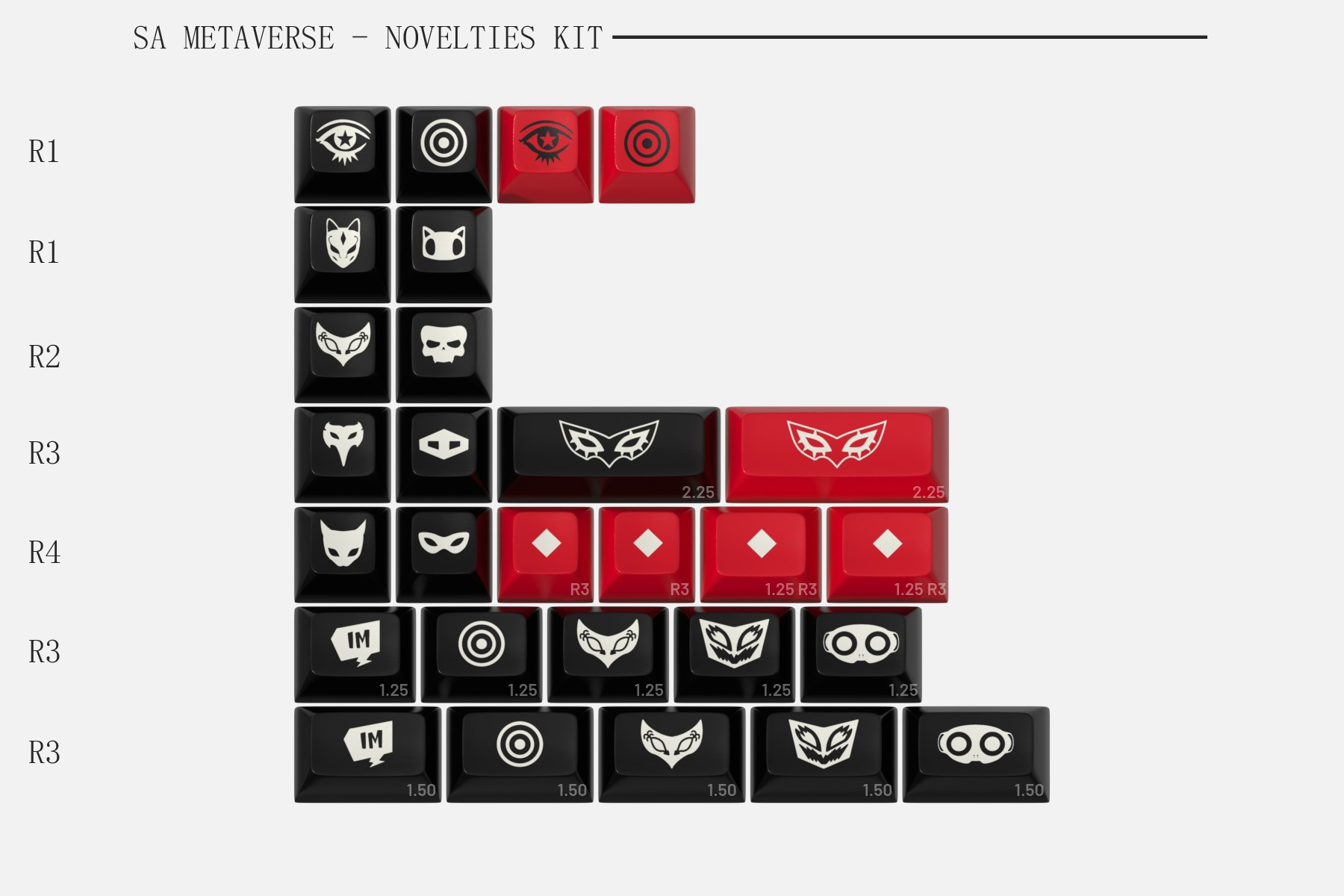 Drop SA Metaverse Keycap Set