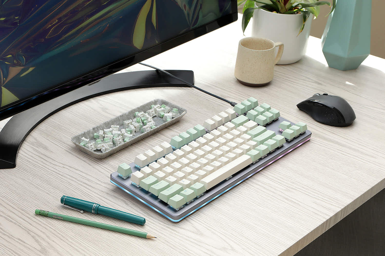 Drop Skylight Series Keycap Set R2 - Bamboo Details | Mechanical ...