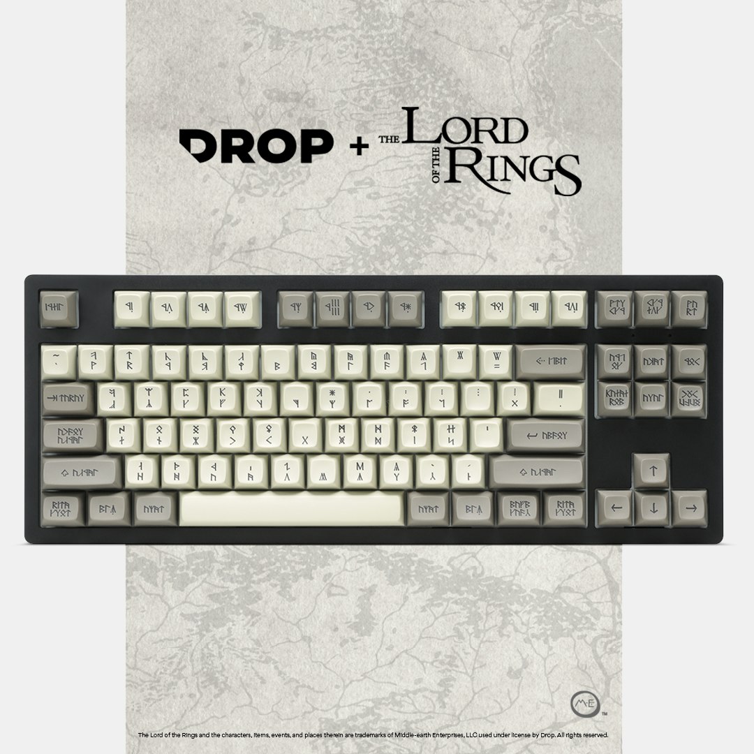 

Drop + The Lord of the Rings MT3 Dwarvish Keycap Set