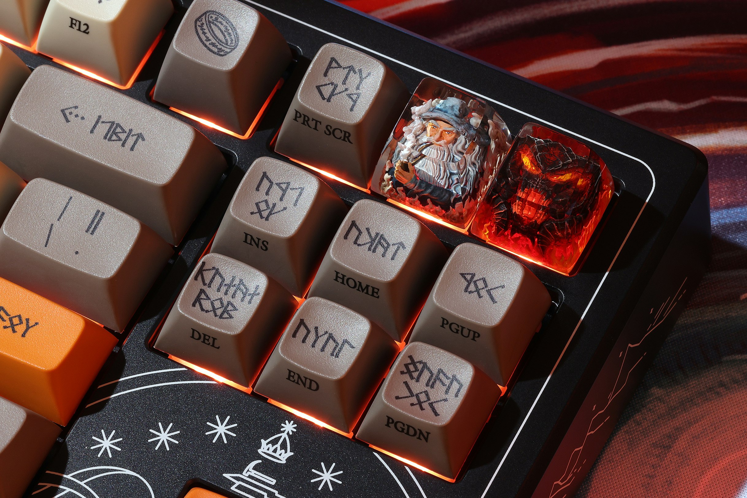 Drop + The Lord of the Rings™ Balrog and Mithrandir Artisan Keycap and Spacebar