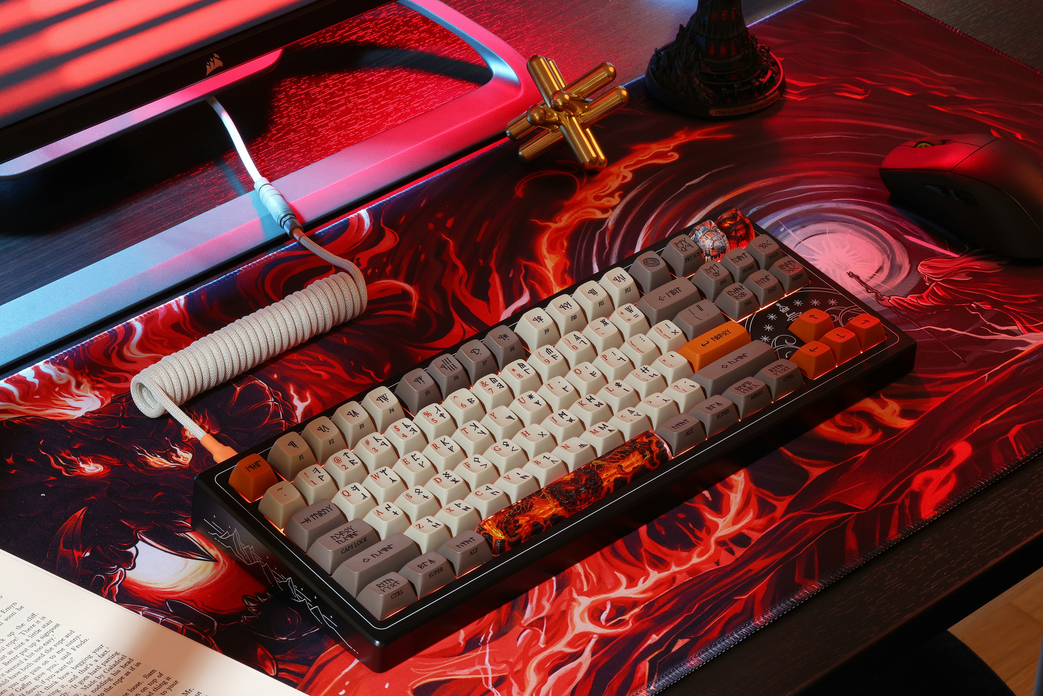 Drop + The Lord of the Rings™ Balrog and Mithrandir Artisan Keycap and Spacebar