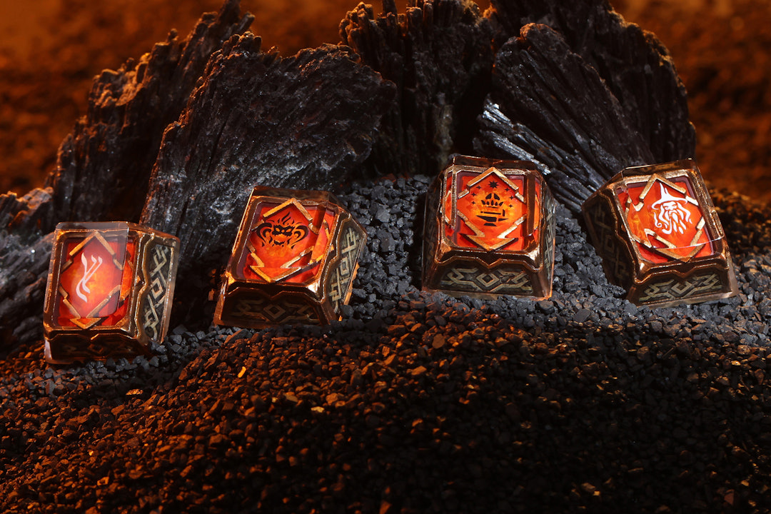 Drop + The Lord of the Rings™ Into the Fire Artisan Keycap