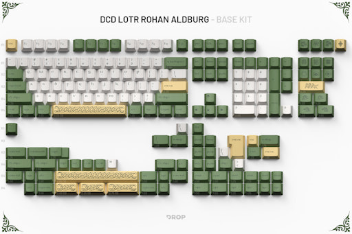 Drop + The Lord of the Rings™ DCD Rohan™ Keycap Set