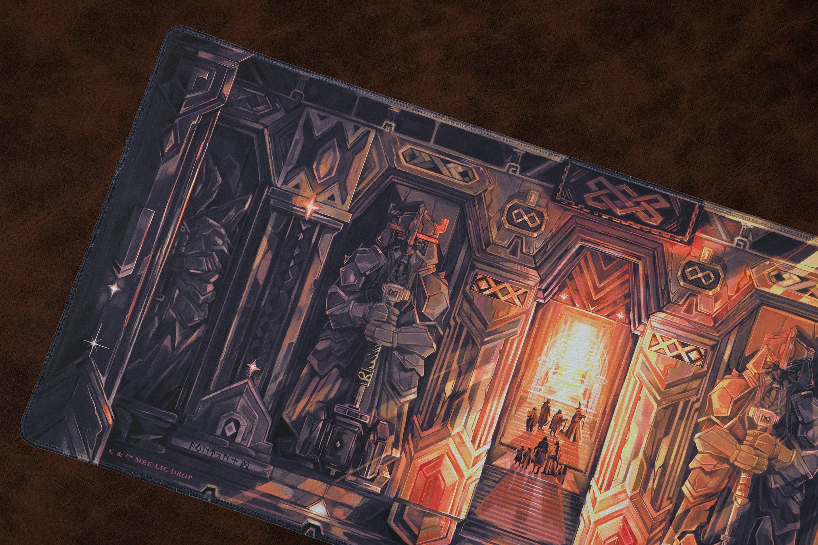 Drop + The Lord of the Rings™ Dwarven Desk Mat