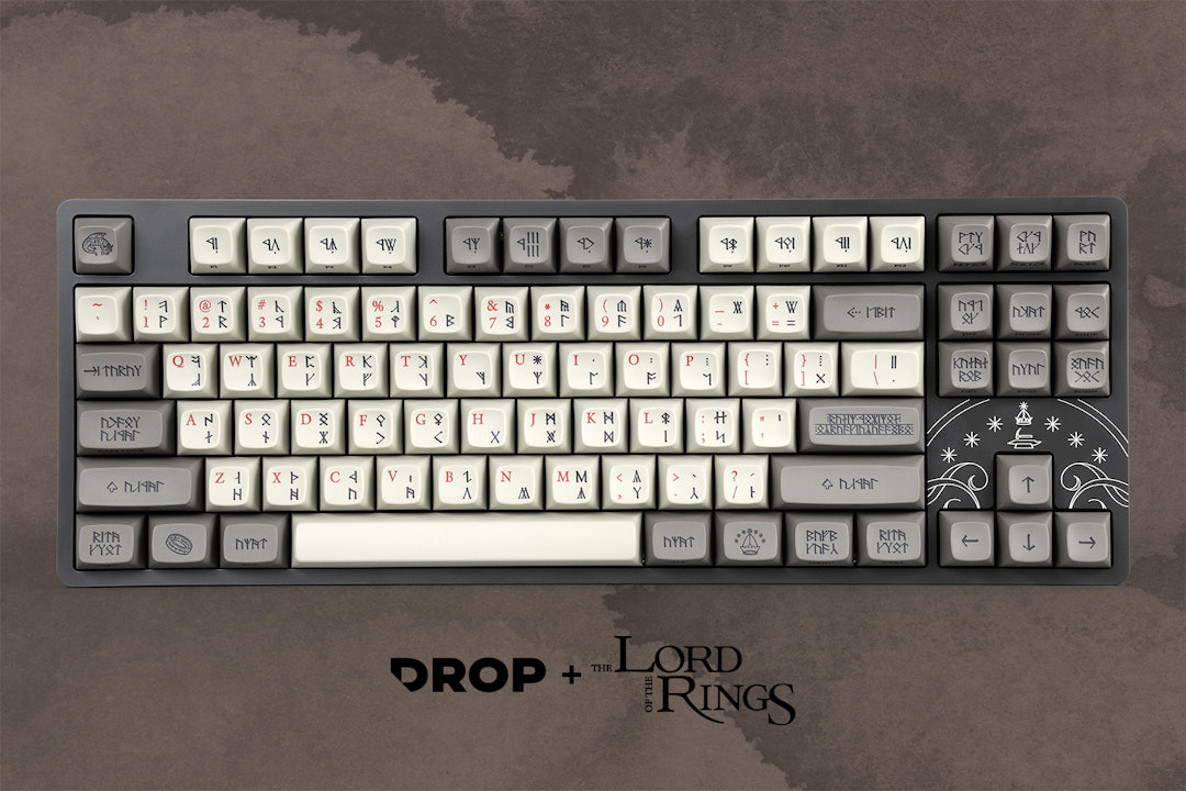 Drop + The Lord of the Rings™ Dwarven Keyboard