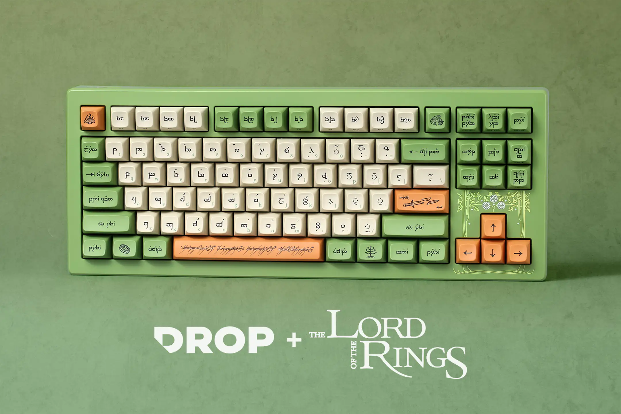 Drop + The Lord of the Rings™ Elven CSTM80 Keyboard | Mechanical ...