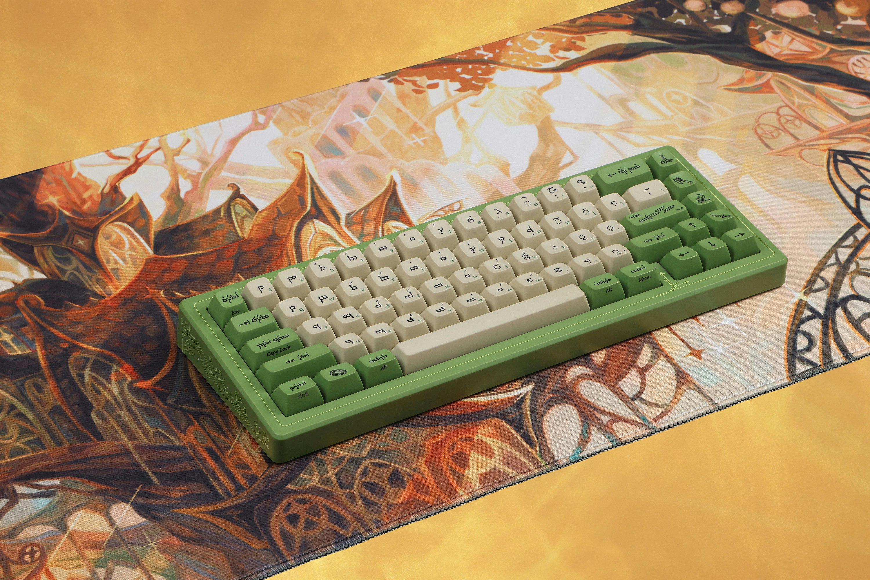 Drop + The Lord of the Rings™ Lothlórien™ Desk Mat