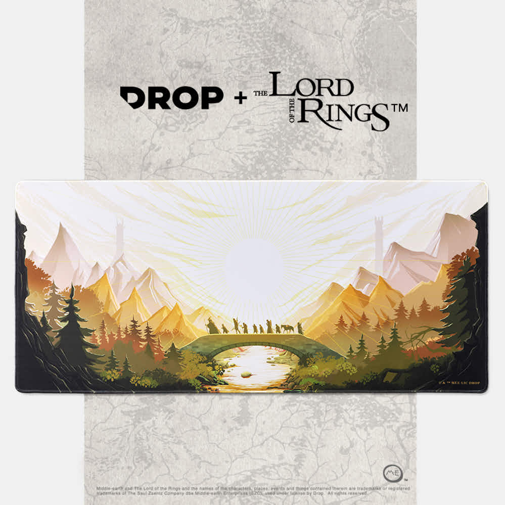 Drop + The Lord of the Rings™ Fellowship Desk Mat Photos