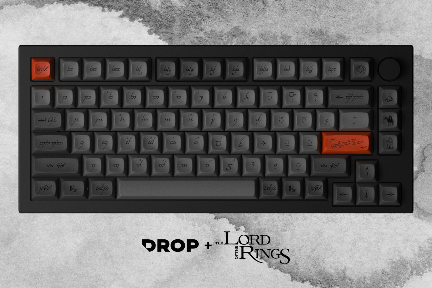 Drop + The Lord of the Rings MT3 Black Speech Keycap Set Training