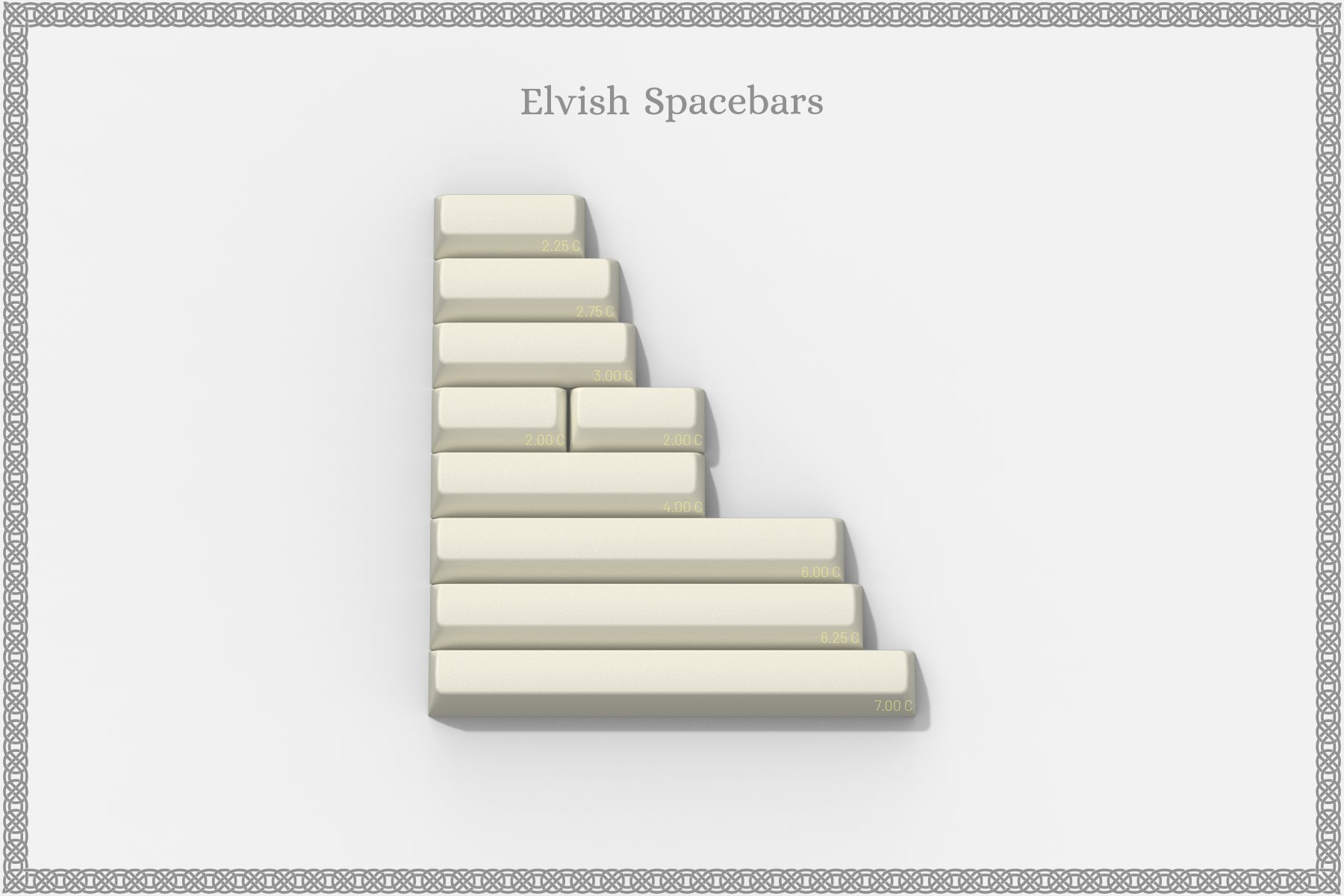 Drop + The Lord of the Rings MT3 Elvish Keycap Set