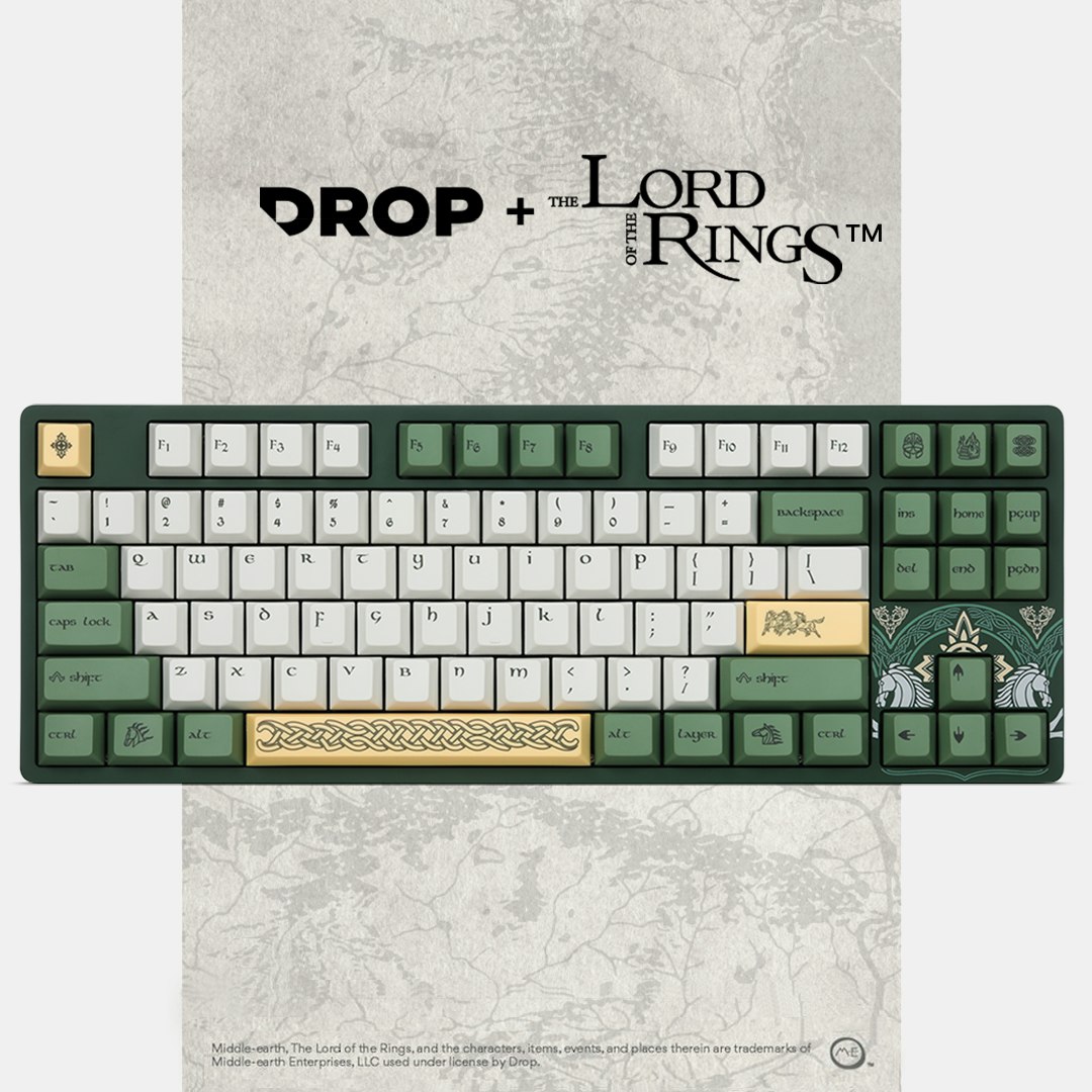 Drop + ロードオブザリング ローハン メカニカルキーボード（アルドブルグ） Drop + The Lord of the Rings™ Rohan™ Keyboard | Mechanical