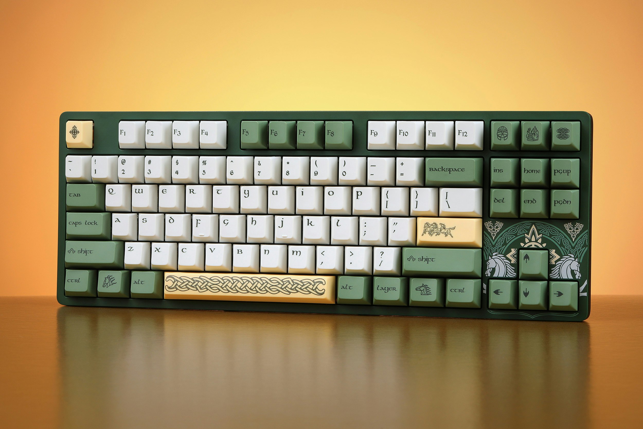 Drop + ロードオブザリング ローハン メカニカルキーボード（アルドブルグ） Drop + The Lord of the Rings™ Rohan™ Keyboard | Mechanical