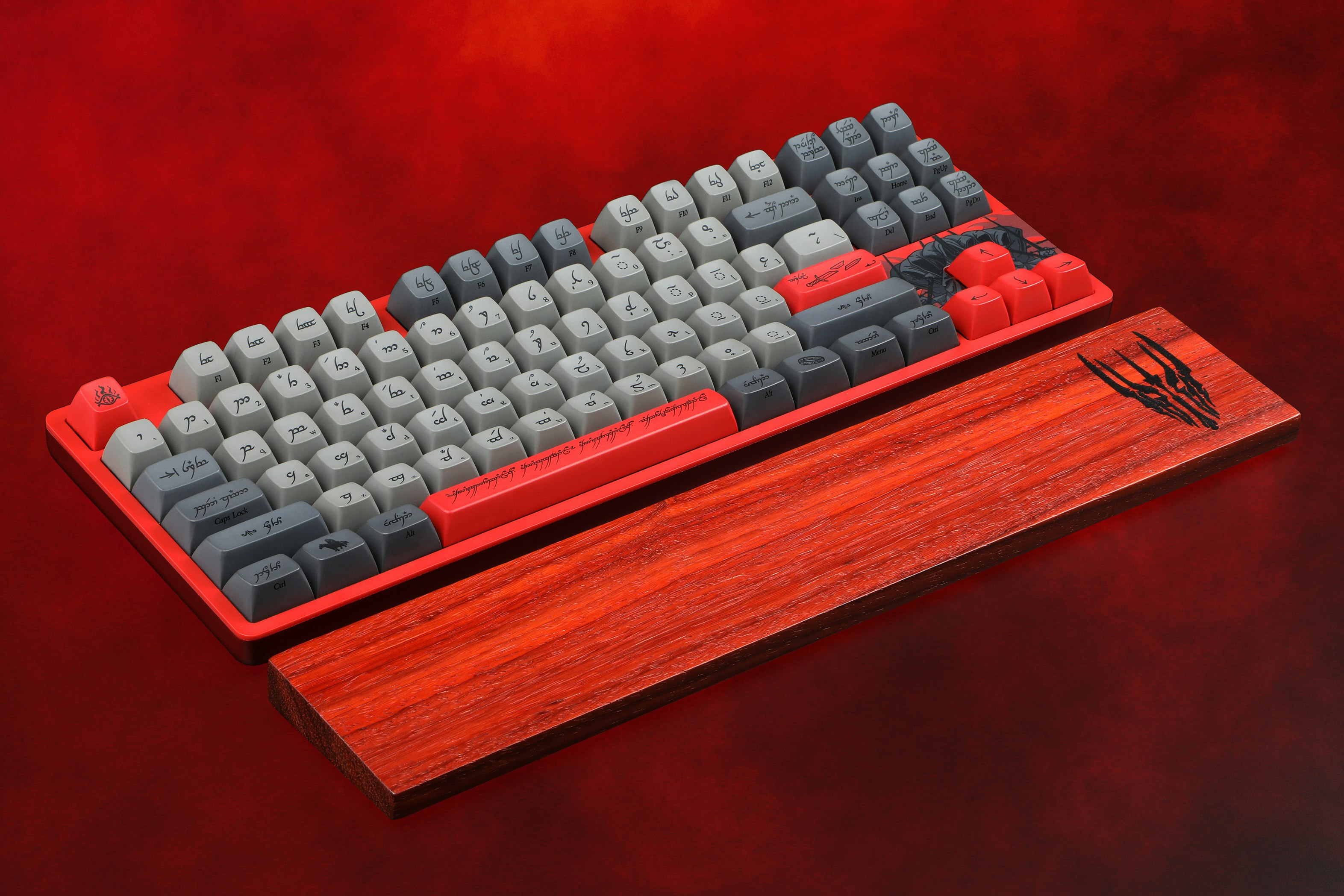 Drop + The Lord of the Rings™ Sauron™ Wooden Wrist Rest TKL