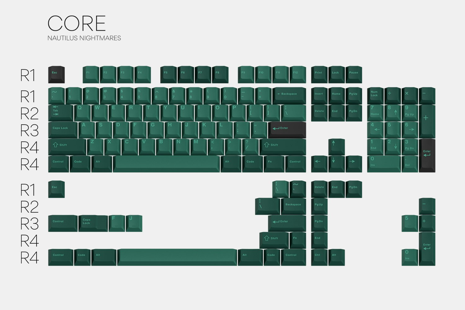 Drop + Zambumon GMK Nautilus Nightmares Keycap Set