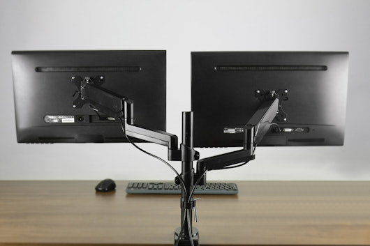Vivo Dual-Monitor Pneumatic Spring Arm Desk Mount
