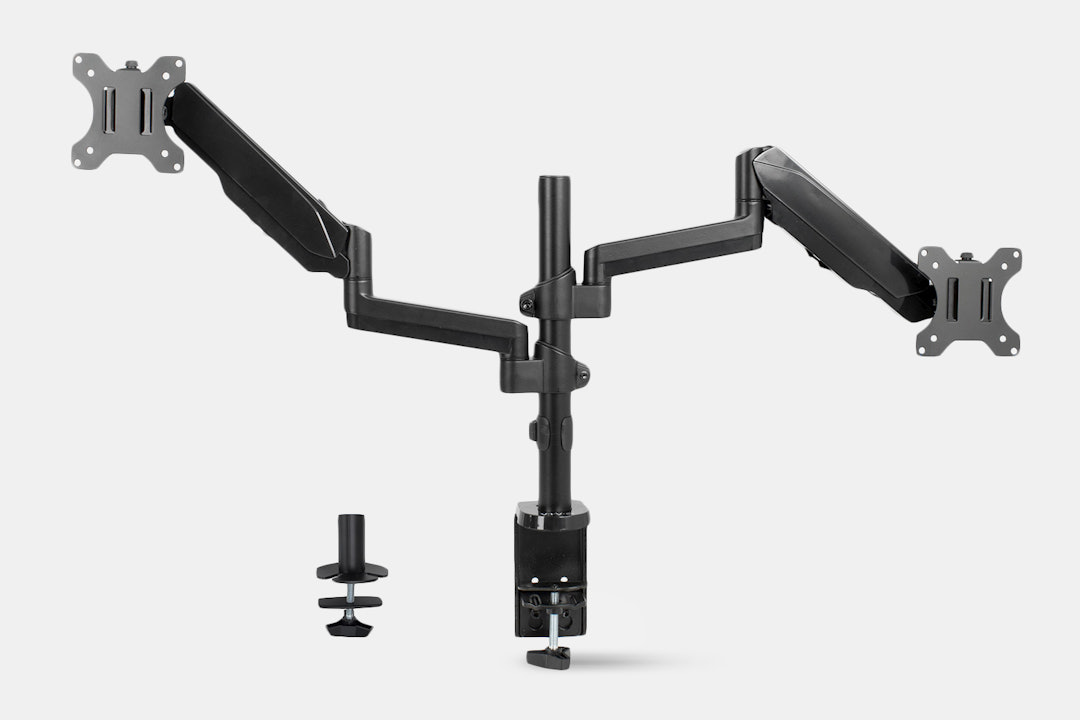 Vivo Dual-Monitor Pneumatic Spring Arm Desk Mount