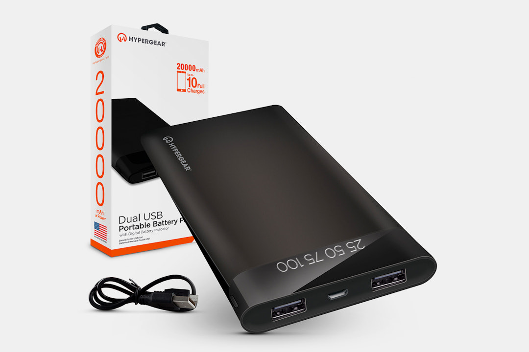 Dual USB/LED Power Banks by HyperGear