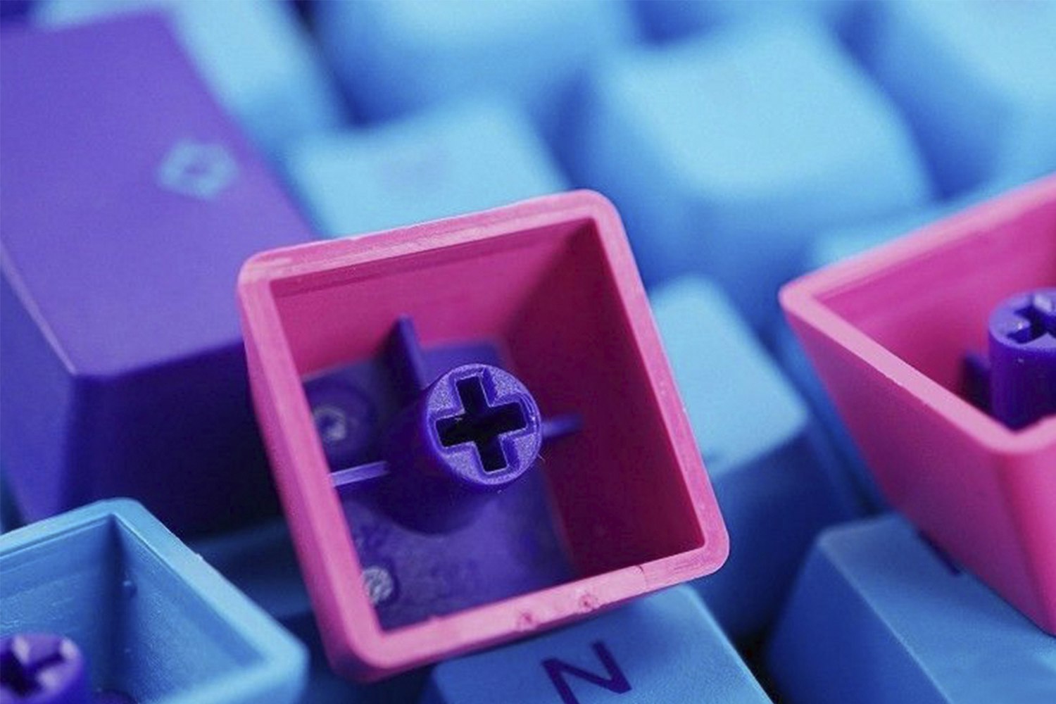 Ducky Joker PBT Doubleshot Keycaps + Keychain Set