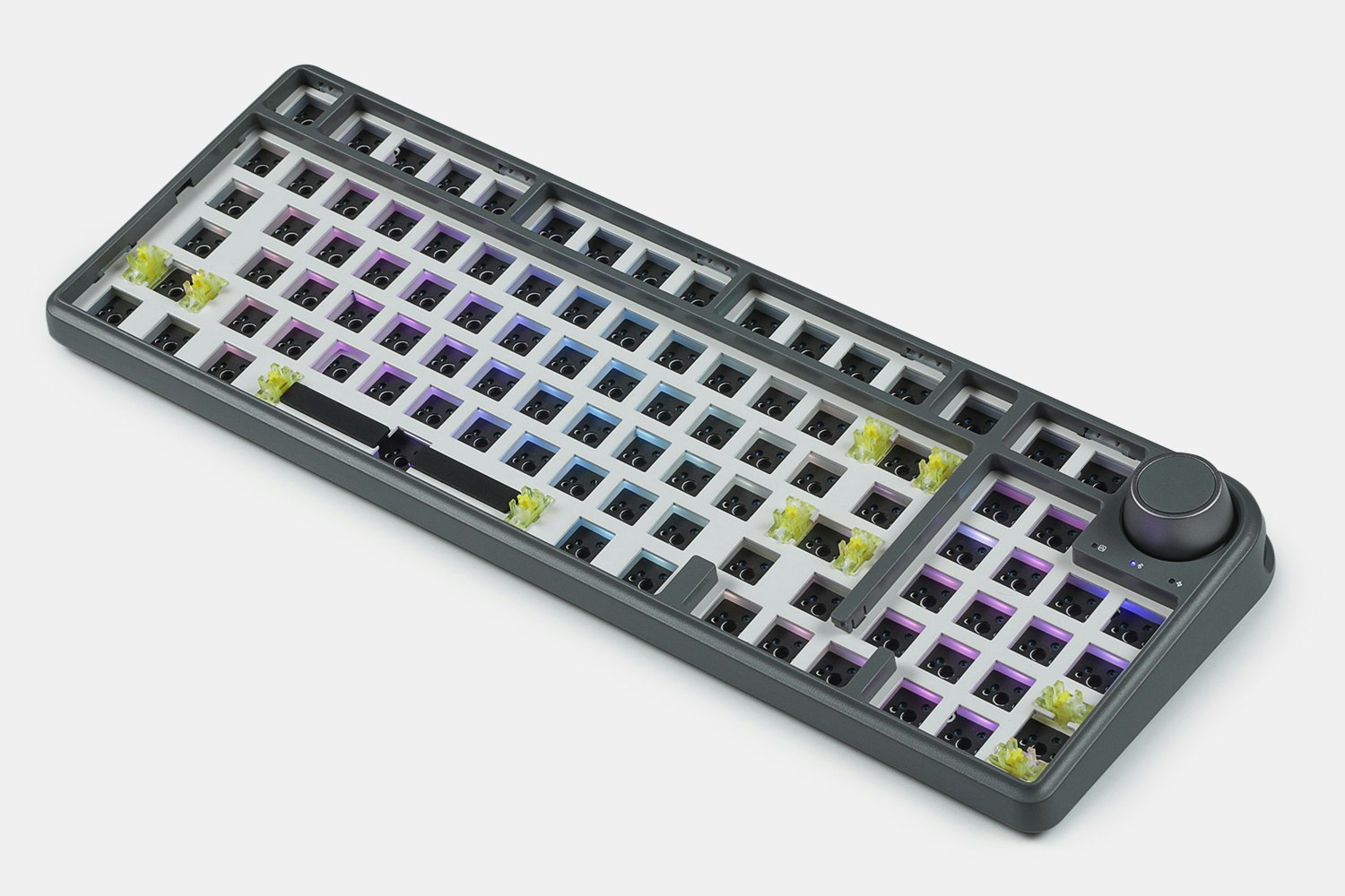 Dukharo VN96 Barebones Keyboard White Details Mechanical Keyboards