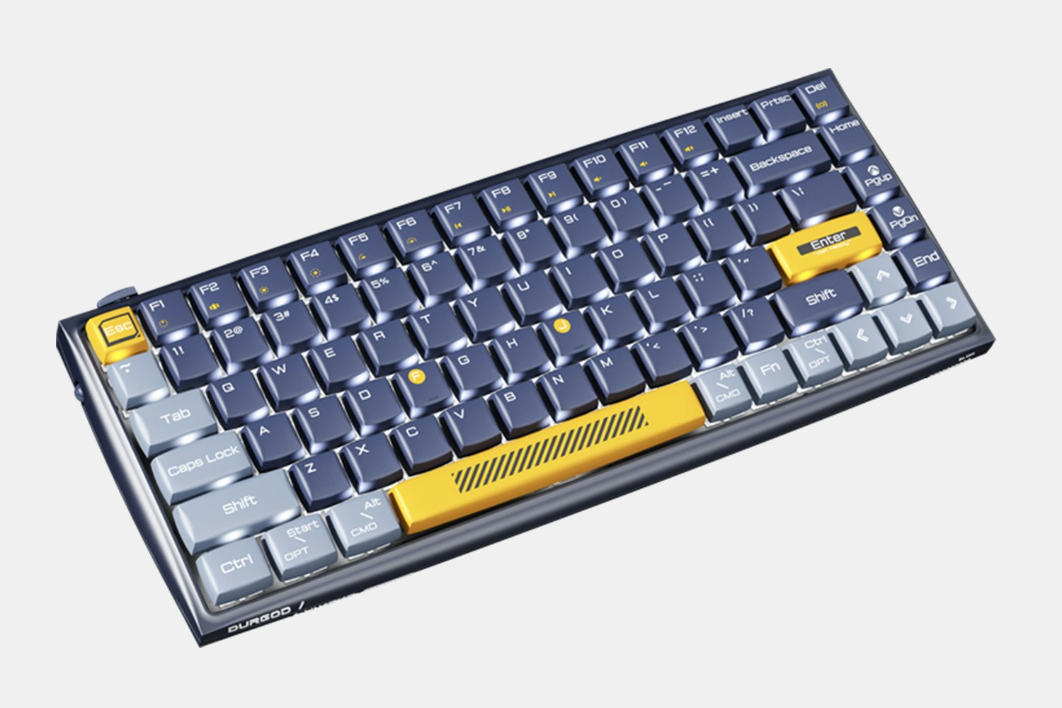 Durgod K710 HiKeys 75 Wireless Mechanical Keyboard Silver White