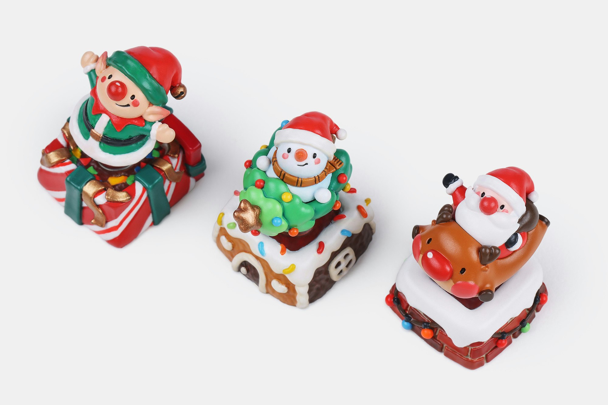 Dwarf Factory ArtiSANTA Christmas Artisan Keycaps – Jingle Jiggle Edition
