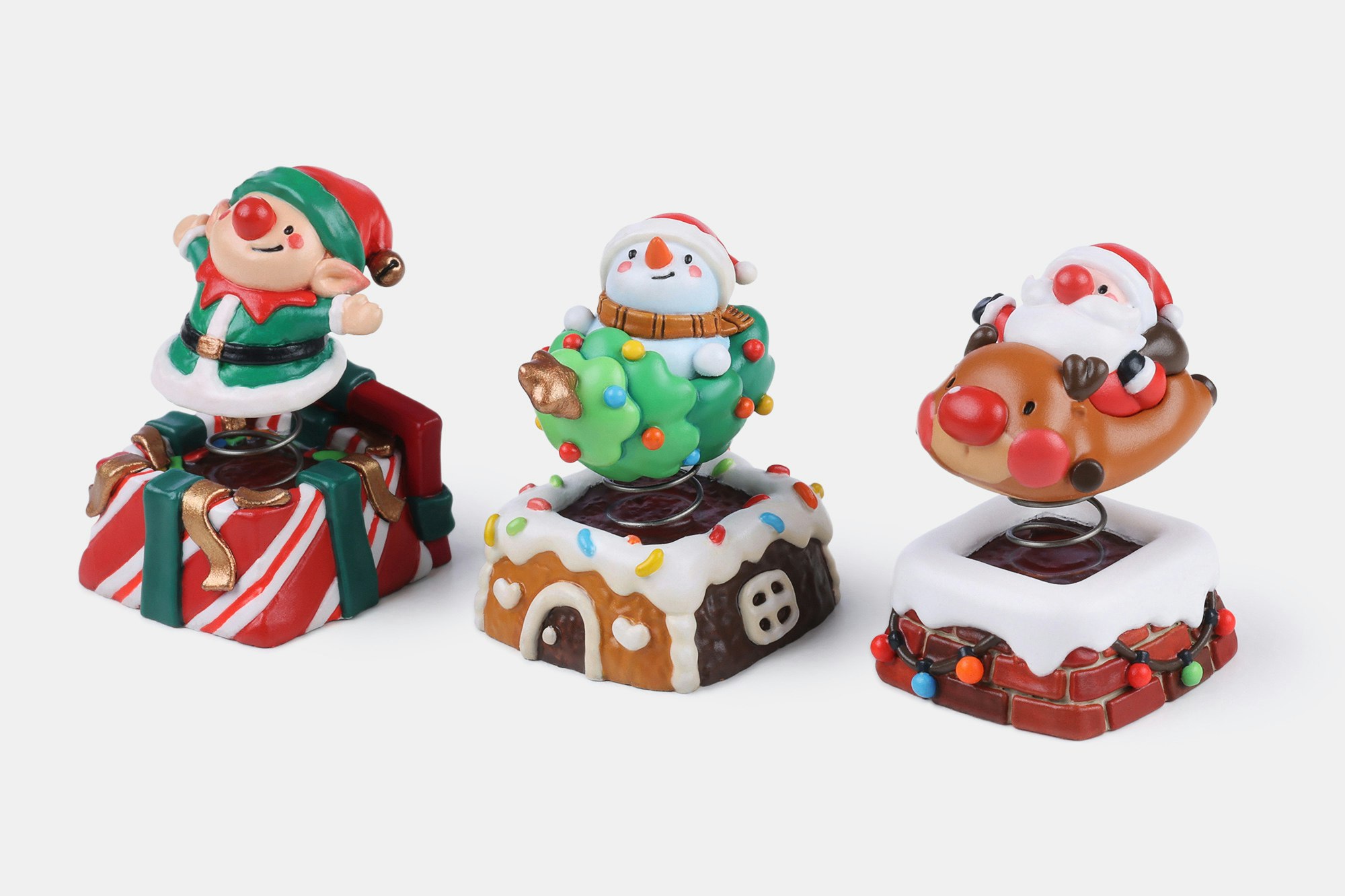 Dwarf Factory ArtiSANTA Christmas Artisan Keycaps – Jingle Jiggle Edition