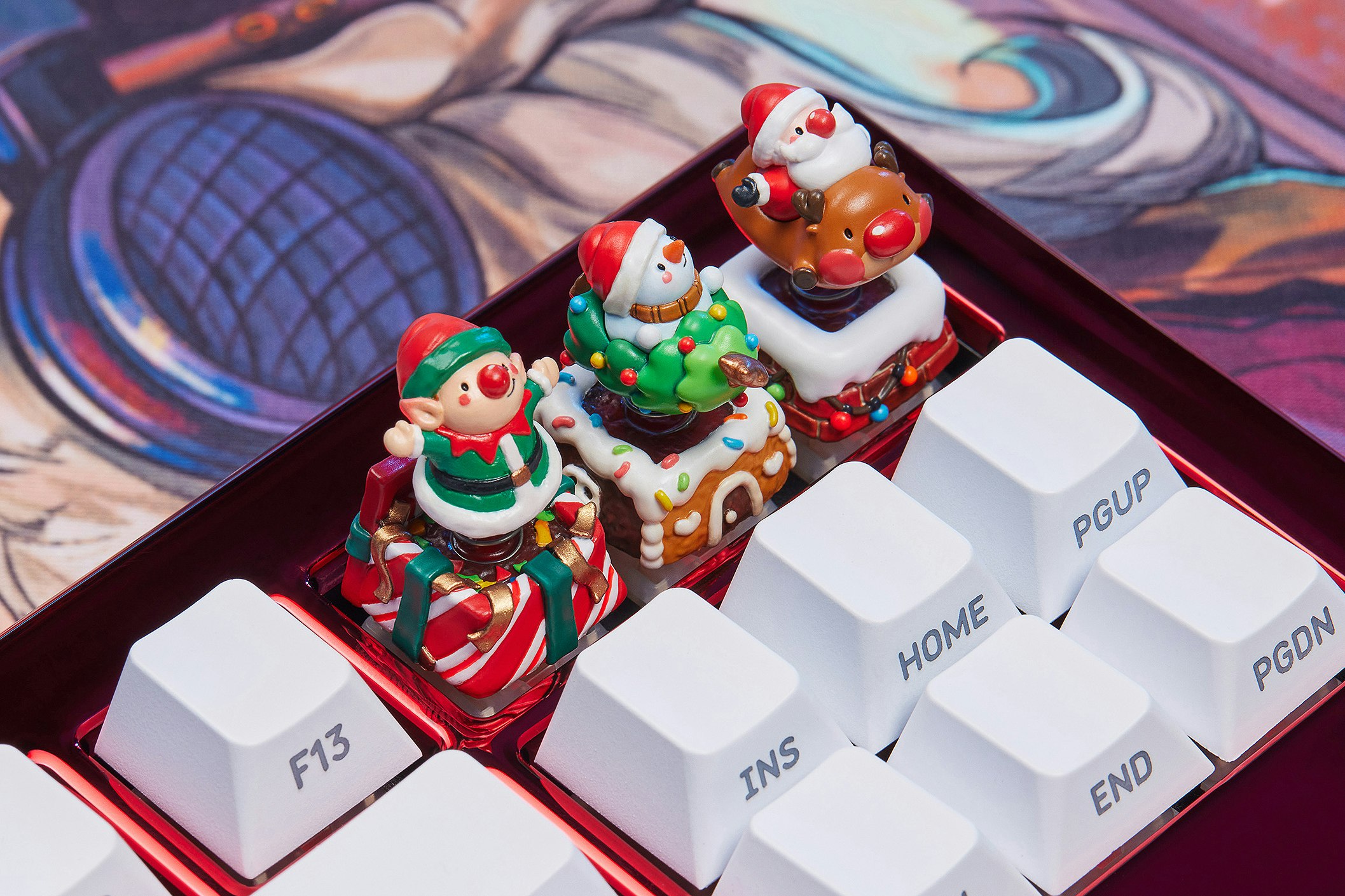 キーボード Dwarf Factory ArtiSANTA Christmas Dwarf Factory ArtiSANTA Christmas Artisan Keycaps