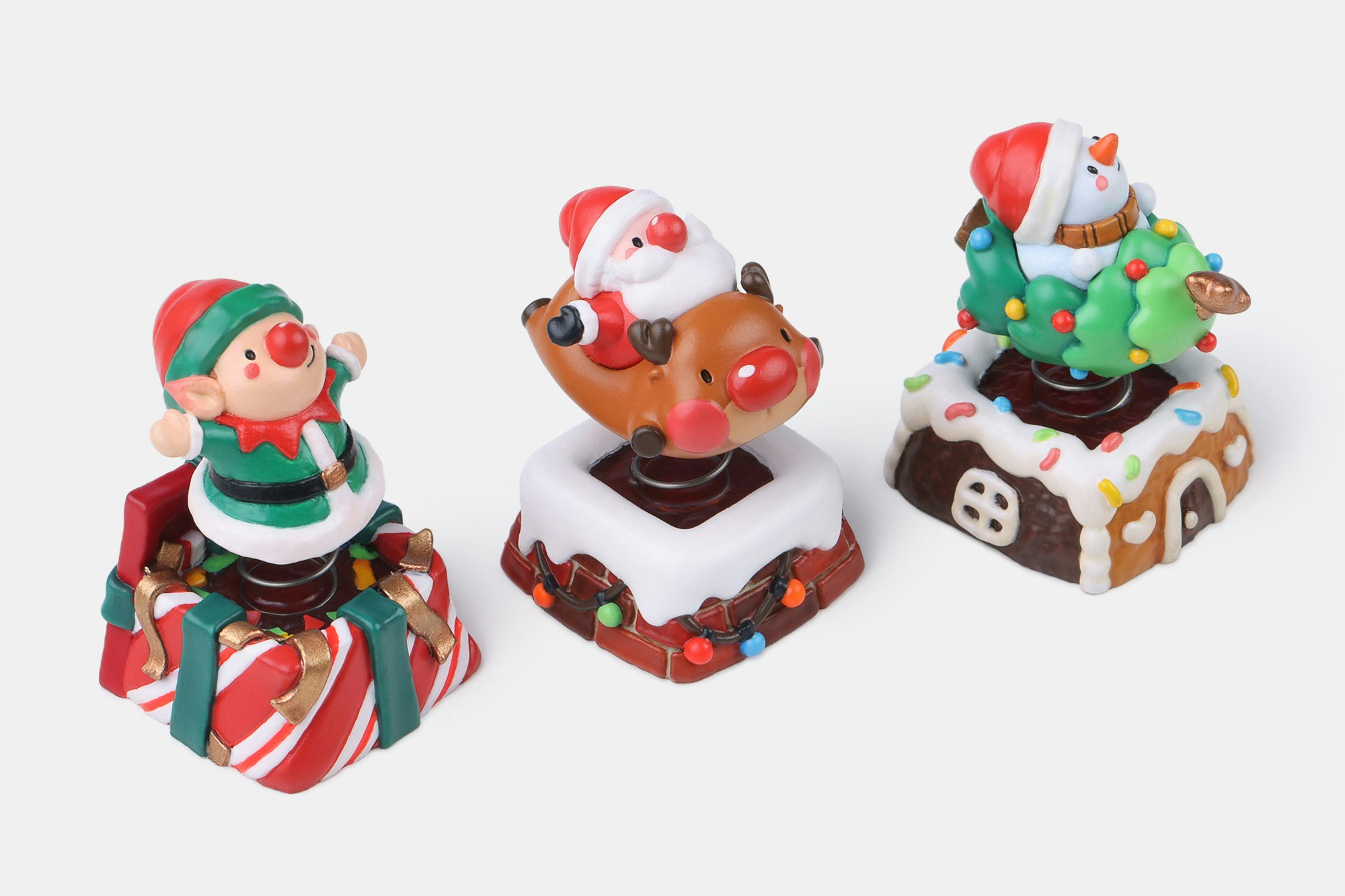 Dwarf Factory ArtiSANTA Christmas Artisan Keycaps – Jingle Jiggle Edition