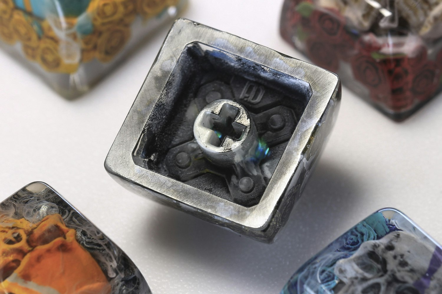 Dwarf Factory Demonic Rosa Artisan Keycap