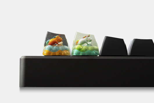 Dwarf Factory Fluffy Unicorn Artisan Keycap