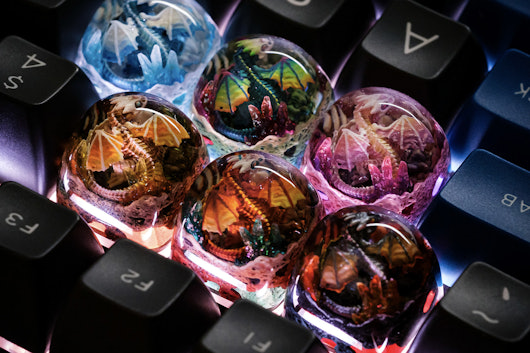 Dwarf Factory Gnarly Drakon Artisan Keycap V2