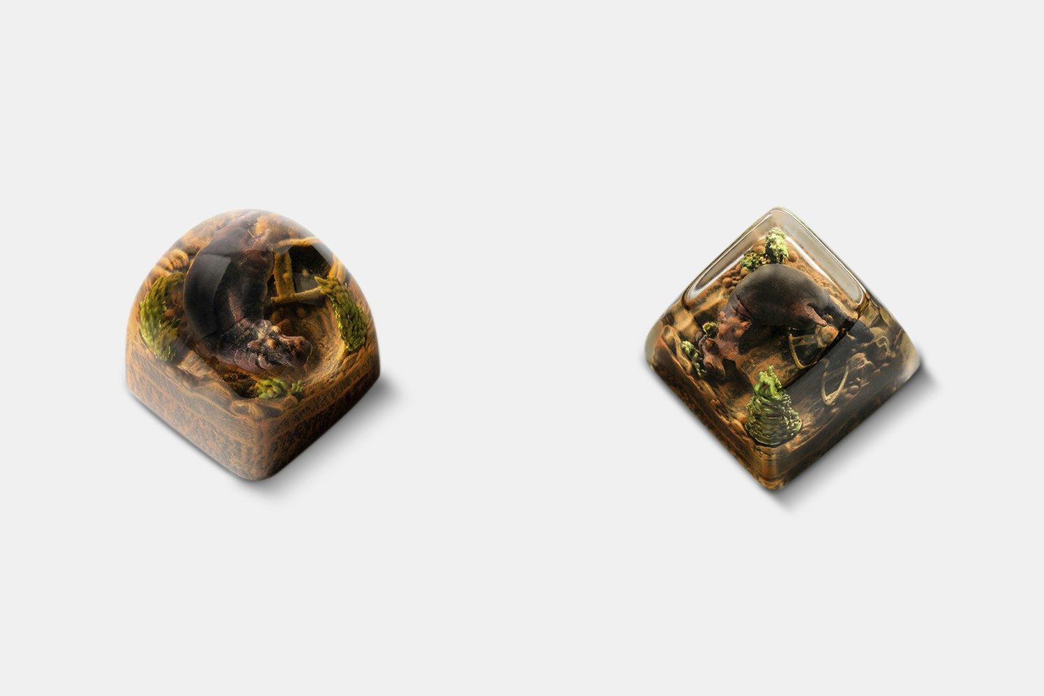 Dwarf Factory Happy Hippo Artisan Keycap