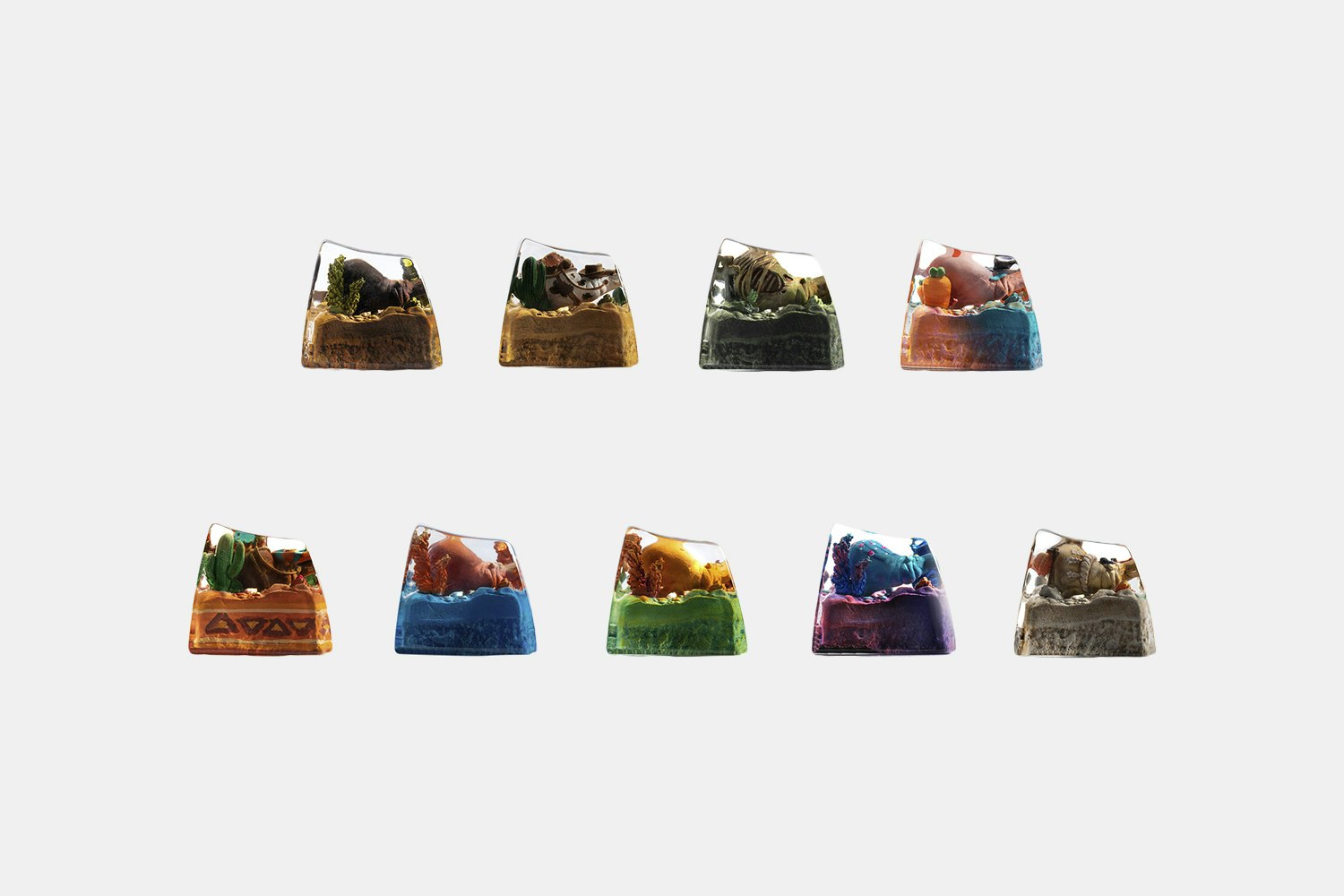 Dwarf Factory Happy Hippo Artisan Keycap