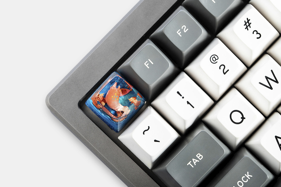 Dwarf Factory Happy Hippo Artisan Keycap