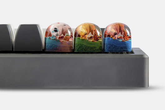 Dwarf Factory Happy Hippo Artisan Keycap