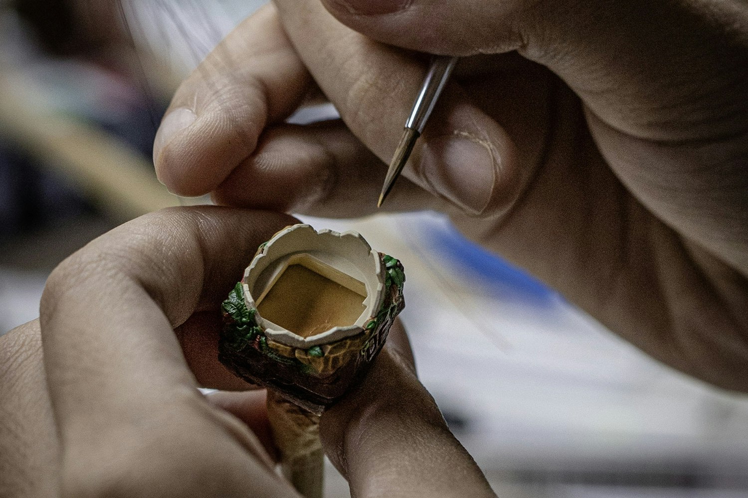 Dwarf Factory Keycasaurus Artisan Keycap