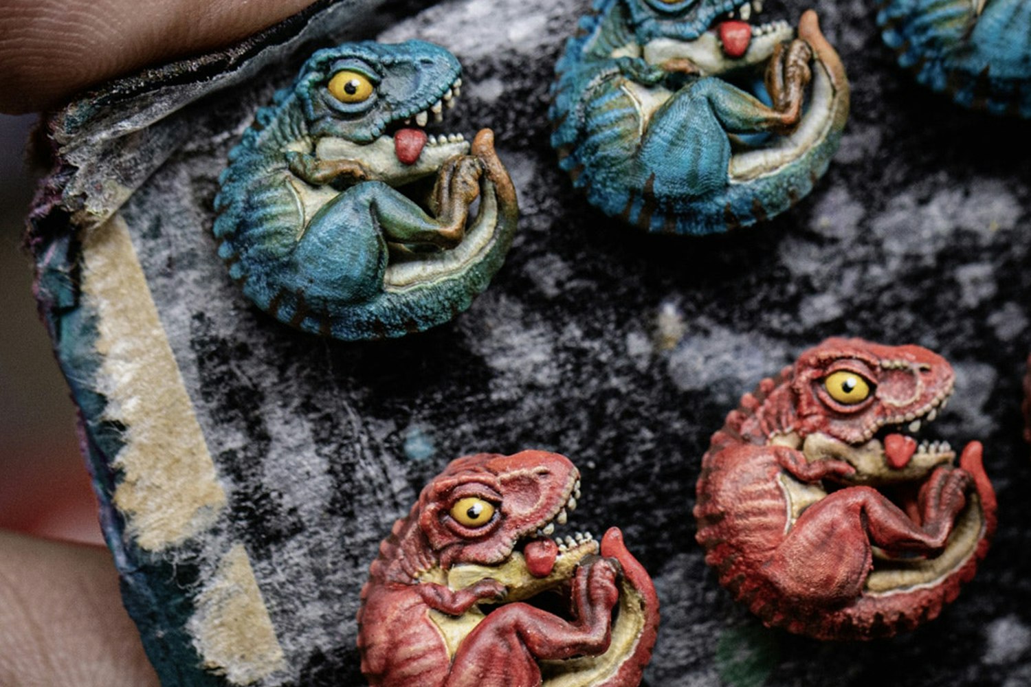 Dwarf Factory Keycasaurus Artisan Keycap