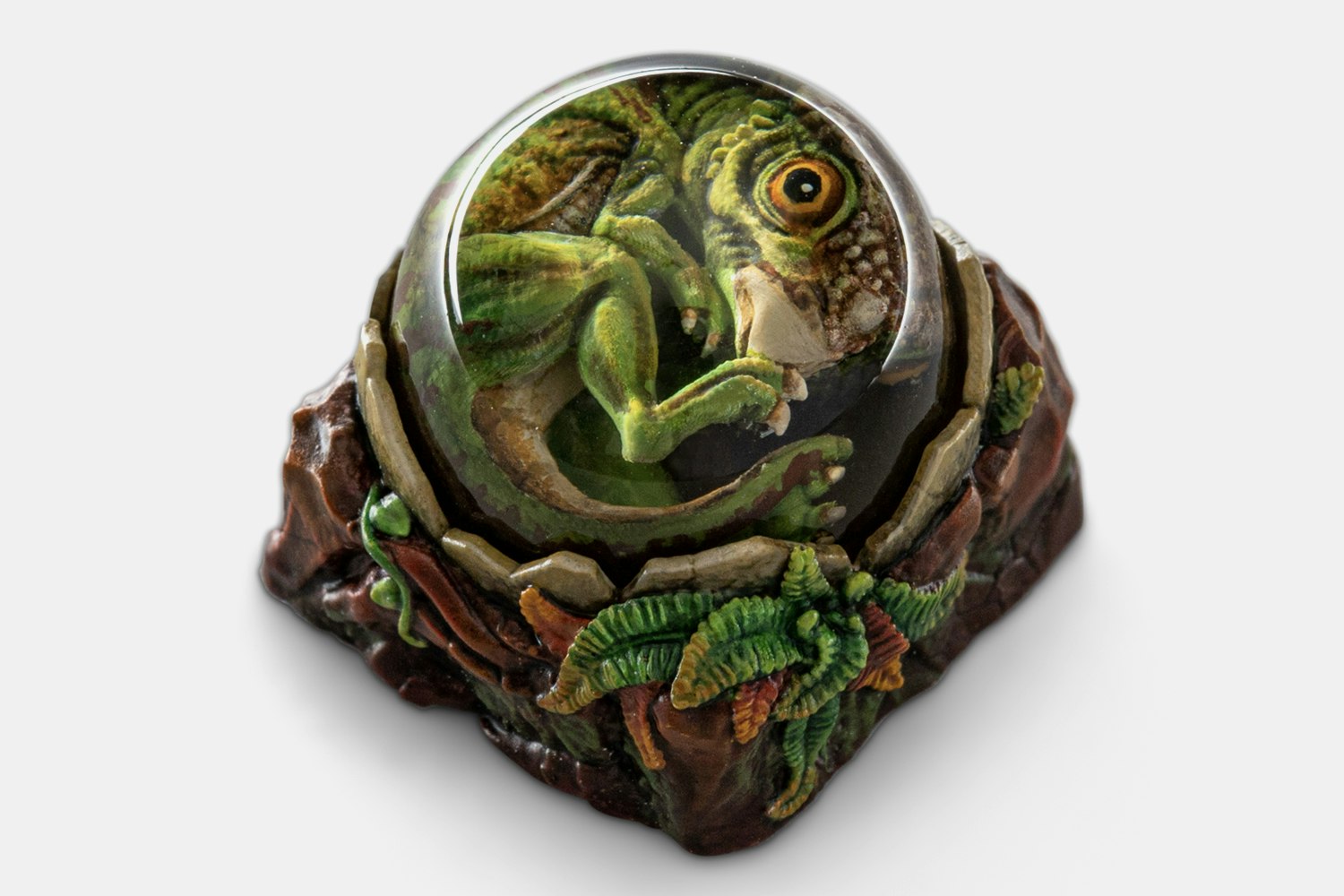 Dwarf Factory Keycasaurus Artisan Keycap