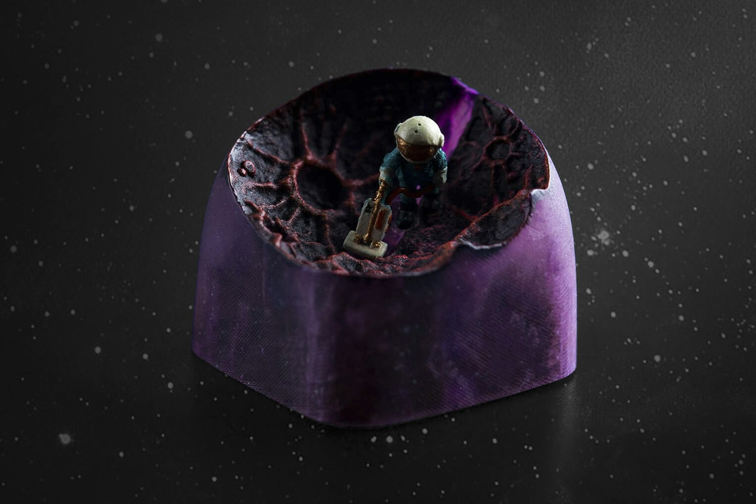 Dwarf Factory Moondust Artisan Keycap